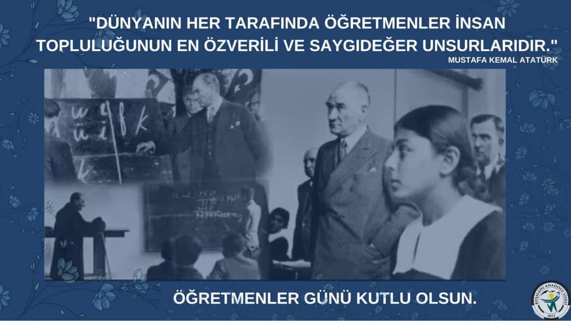 24 KASIM ÖĞRETMENLER GÜNÜ KUTLU OLSUN 